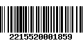 Código de Barras 2215520001859