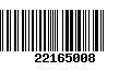 Código de Barras 22165008