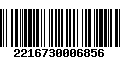 Código de Barras 2216730006856