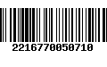 Código de Barras 2216770050710