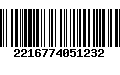 Código de Barras 2216774051232