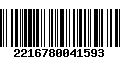 Código de Barras 2216780041593