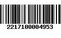 Código de Barras 2217100004953