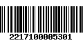 Código de Barras 2217100005301