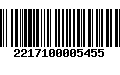 Código de Barras 2217100005455