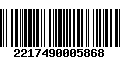 Código de Barras 2217490005868