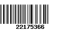 Código de Barras 22175366