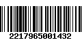 Código de Barras 2217965001432