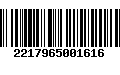 Código de Barras 2217965001616