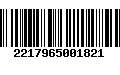 Código de Barras 2217965001821