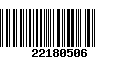 Código de Barras 22180506