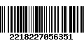 Código de Barras 2218227056351