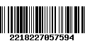 Código de Barras 2218227057594