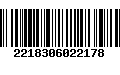 Código de Barras 2218306022178