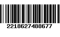 Código de Barras 2218627488677