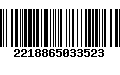 Código de Barras 2218865033523