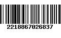 Código de Barras 2218867026837