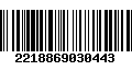 Código de Barras 2218869030443