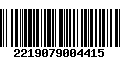 Código de Barras 2219079004415