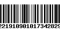 Código de Barras 221910901017342829