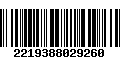 Código de Barras 2219388029260