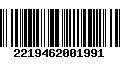 Código de Barras 2219462001991