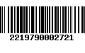 Código de Barras 2219790002721