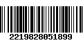 Código de Barras 2219828051899