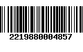 Código de Barras 2219880004857