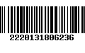 Código de Barras 2220131806236