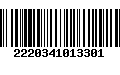 Código de Barras 2220341013301