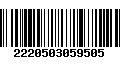 Código de Barras 2220503059505