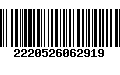 Código de Barras 2220526062919