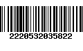 Código de Barras 2220532035822