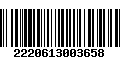 Código de Barras 2220613003658