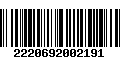 Código de Barras 2220692002191