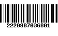 Código de Barras 2220987036801