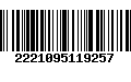 Código de Barras 2221095119257