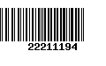 Código de Barras 22211194