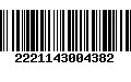 Código de Barras 2221143004382