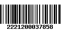 Código de Barras 2221200037858