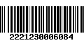 Código de Barras 2221230006084