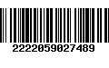 Código de Barras 2222059027489