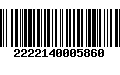 Código de Barras 2222140005860