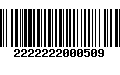 Código de Barras 2222222000509