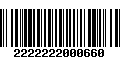 Código de Barras 2222222000660