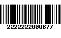 Código de Barras 2222222000677