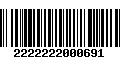 Código de Barras 2222222000691