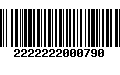 Código de Barras 2222222000790