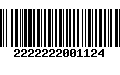 Código de Barras 2222222001124